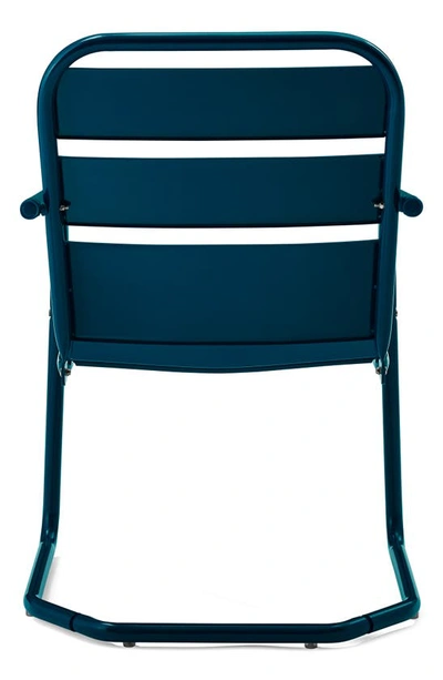 Shop Crosley Radio Brighton 2-piece Cantilever Outdoor Chain Set In Navy Gloss