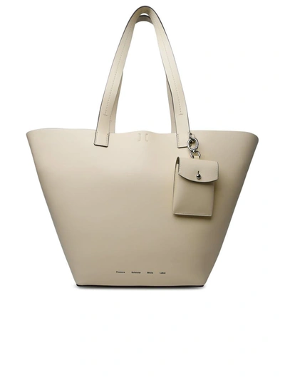 Shop Proenza Schouler White Label 'bedford' Ivory Leather Bag In Avorio