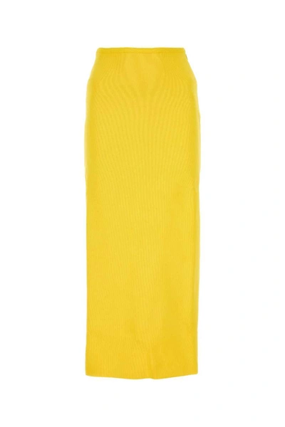 Shop Jil Sander Skirts In Yellow