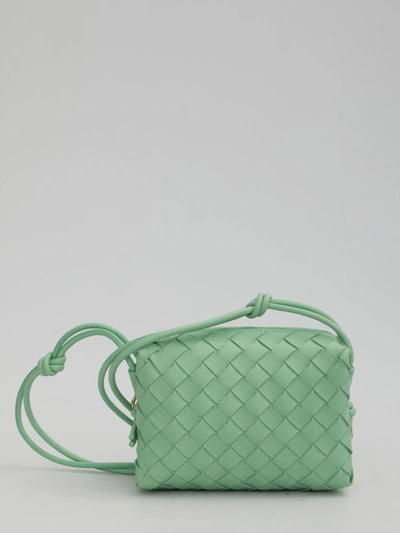 Shop Bottega Veneta Mini Loop Camera Bag In Green