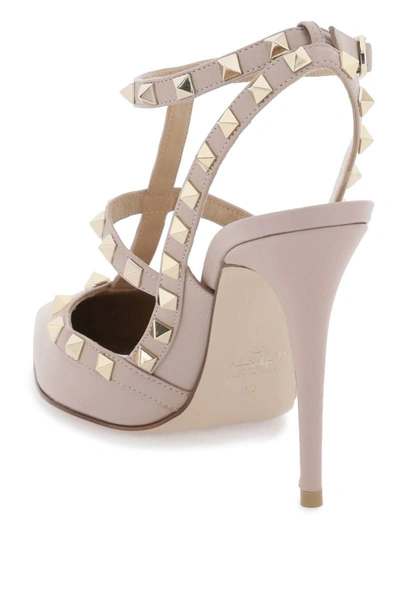 Shop Valentino Garavani Rockstud Slingback Pumps In Pink