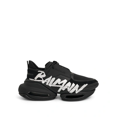 Shop Balmain B-bold With Logo Sneaker