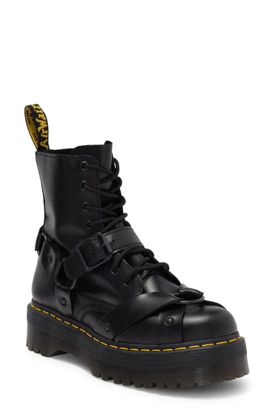 Shop Dr. Martens' Gender Inclusive Jadon Harness Platform Boot In Black