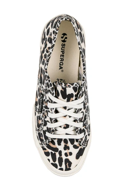 Shop Superga 2750 Sneaker In Light Beige Leopard Avorio