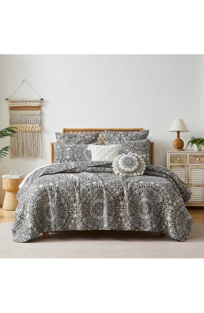 Southshore Fine Linens Ashanti 7-piece Quilt Set In Grey
