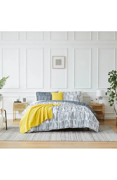 Southshore Fine Linens Spirit Oversized Reversible Duvet Cover 5-piece Set In Charcoal