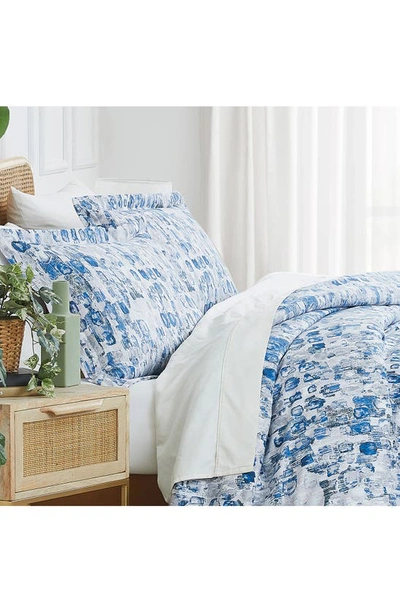 Southshore Fine Linens Rhythm Duvet Cover & Sham Set In Blue