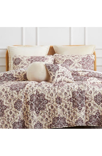 Southshore Fine Linens Persia 7-piece Quilt Set In Eggplant
