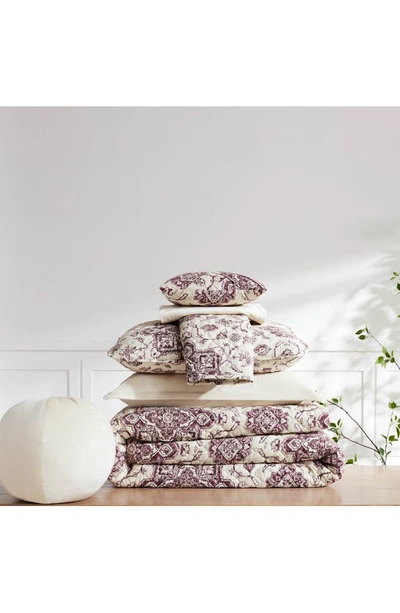 Southshore Fine Linens Persia 7-piece Quilt Set In Eggplant