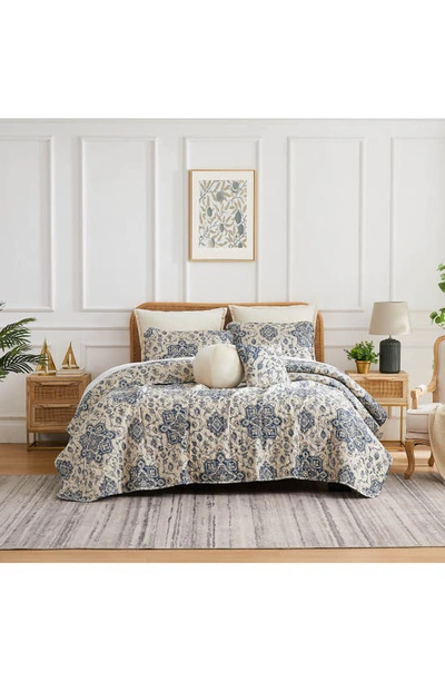 Southshore Fine Linens Persia 7-piece Quilt Set In Indigo