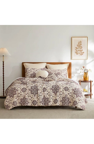 Southshore Fine Linens Persia 7-piece Quilt Set In Eggplant