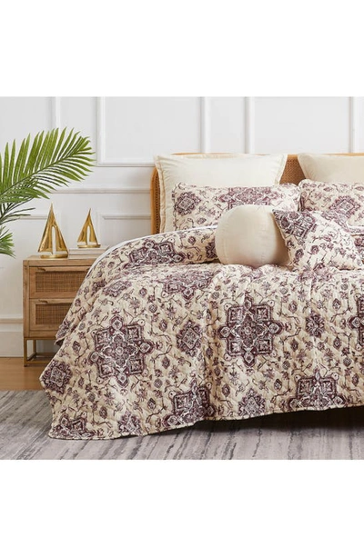 Southshore Fine Linens Persia 7-piece Quilt Set In Eggplant