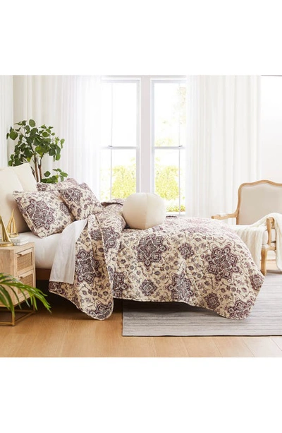 Southshore Fine Linens Persia 7-piece Quilt Set In Eggplant
