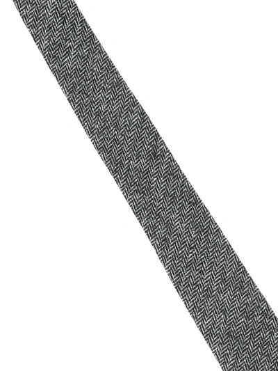 Shop Engineered Garments Herringbone Tie In Grey
