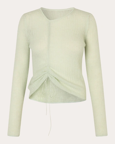Shop Cecilie Bahnsen Women's Ussi Venus Knit Pullover In Green