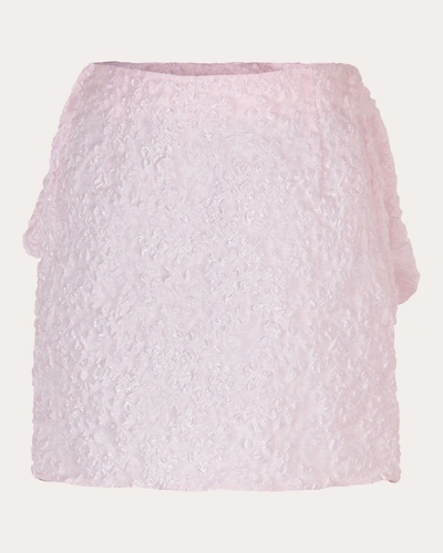 Shop Cecilie Bahnsen Women's Vailis Grasmere Matelassé Skirt In Pink