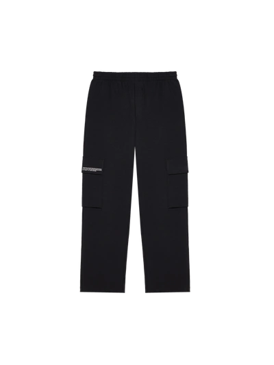 Shop Pangaia Womens Double Jersey Cargo Track Pants In Black