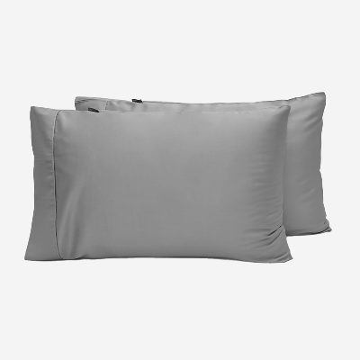 Shop Ettitude Sateen+ Pillowcase Set In Grey