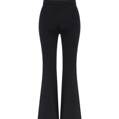 Shop Nocturne High-waisted Flare Pants In Black