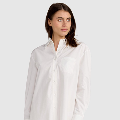 Shop Belle & Bloom My Girl Oversized Shirt In White
