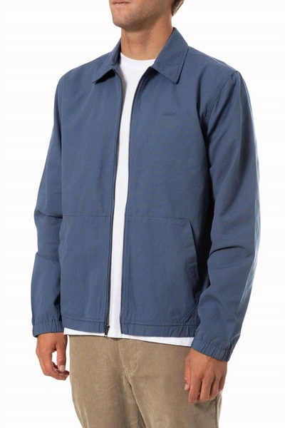 Shop Katin Vance Twill Jacket In Blue