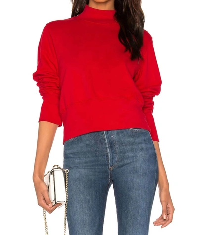 Shop Cotton Citizen Milan Sweatshirt In Cherry In Red