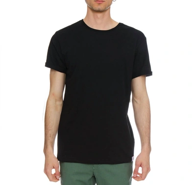 Shop Kinetix Dean Rolled Sleeve Crew Shirt In Black