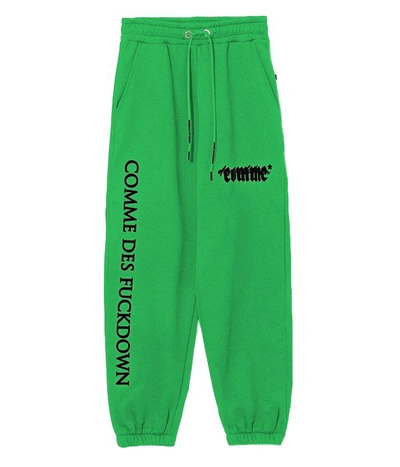 Shop Comme Des Fuckdown Cotton Jeans & Women's Pant In Green