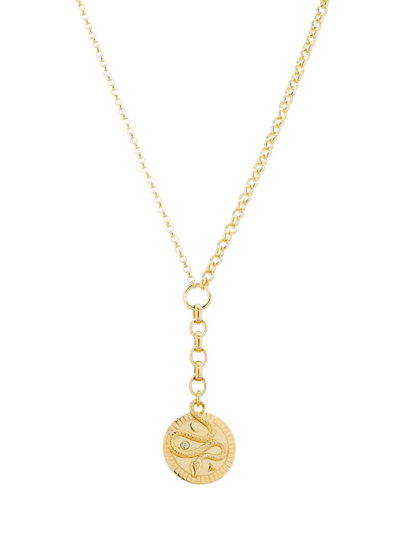 Shop Foundrae Women's Wholeness 18k Yellow Gold & 0.05 Tcw Diamond Medium Mixed Belcher Chain Necklace