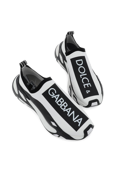 Shop Dolce & Gabbana Sorrento Sneakers In White,black