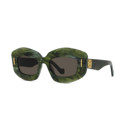 Shop Loewe Lw40114i 96e Sunglasses In Verde