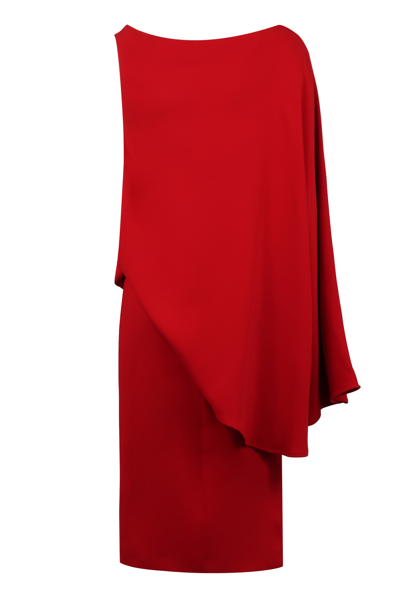 Shop Tom Ford Midi Viscose Dress In Red