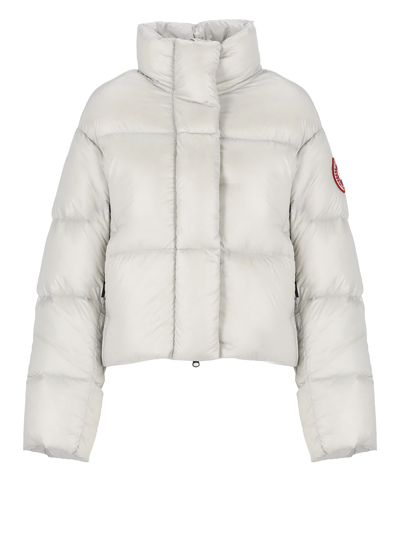 Shop Canada Goose Cypress Cropped Down Jacket In Grey