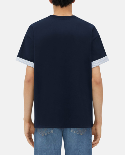 Shop Bottega Veneta Double Layer T-shirt In Blue