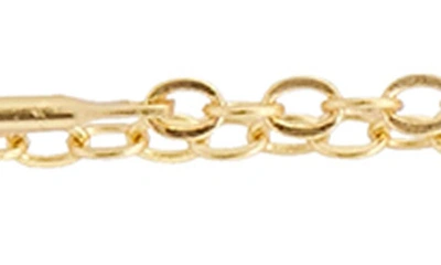 Savvy Cie Jewels Chain Threader Earrings In Gold