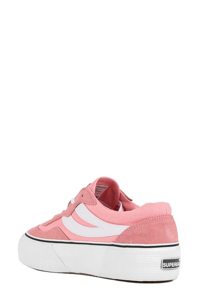 Shop Superga 3041 Revolley Colorblock Platform Sneaker In Pink-white