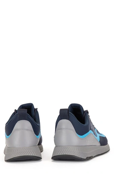 Hugo Boss Titanium Runn Sneaker In Open Blue