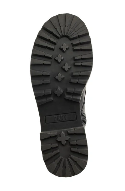 Dkny Barnett Combat Boot In Blk/ Dk Gun
