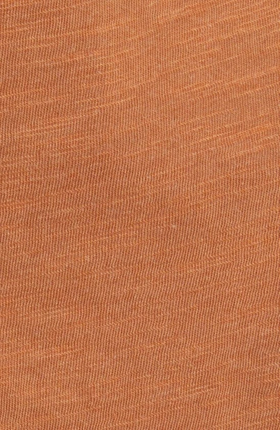 Shop Caslon Roll Tab Knit Shirt In Rust Argan Oil