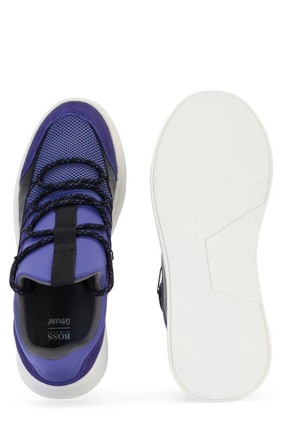 Shop Hugo Boss Bulton Running Shoe In Medium Purple