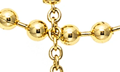Shop Rivka Friedman Set Of 3 Imitation Pearl Assorted Necklaces In 18k Gold Clad