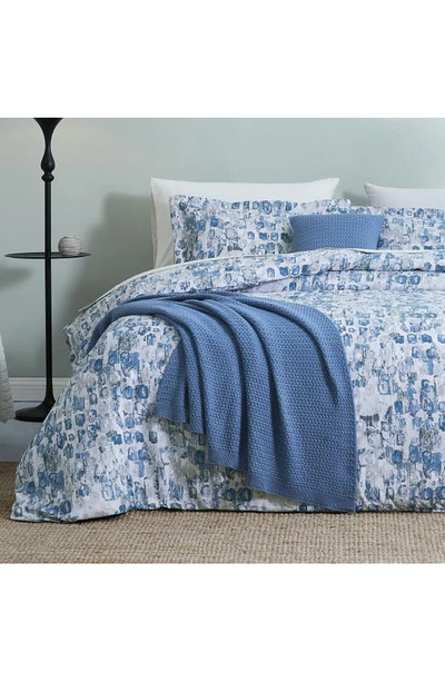 Southshore Fine Linens Rhythm Reversible Duvet & Sham Set In Blue
