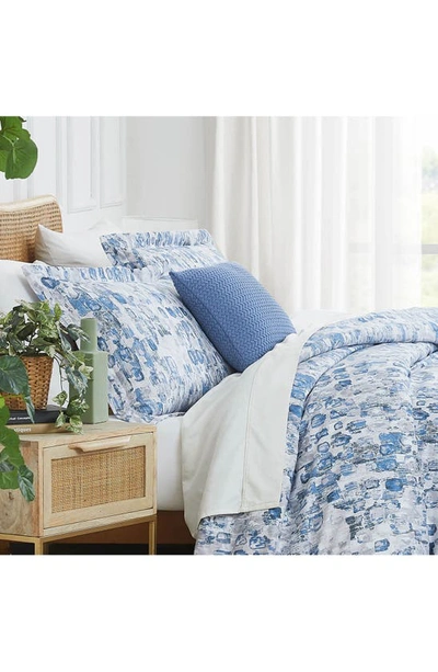 Southshore Fine Linens Rhythm Reversible Duvet & Sham Set In Blue