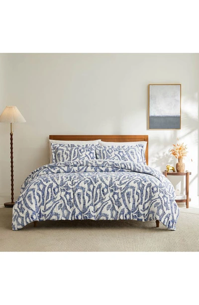 Southshore Fine Linens Khari Reversible Duvet & Sham Set In Blue