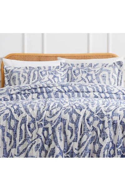 Southshore Fine Linens Khari Reversible Duvet & Sham Set In Blue