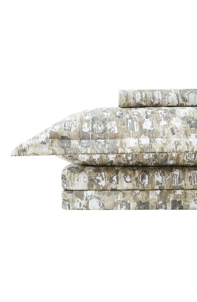 Southshore Fine Linens Rhythm Duvet Cover & Sham Set In Taupe