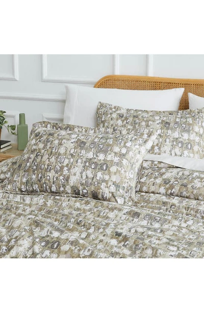 Southshore Fine Linens Rhythm Duvet Cover & Sham Set In Taupe