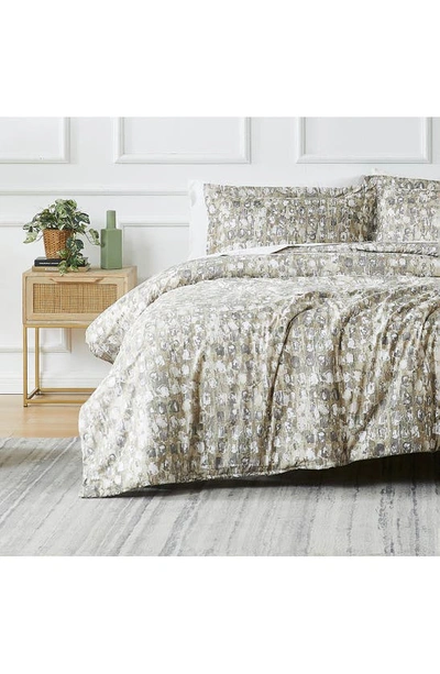 Southshore Fine Linens Rhythm Duvet Cover & Sham Set In Taupe