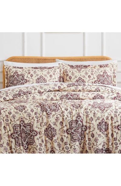 Shop Southshore Fine Linens Persia Duvet Cover Set In Eggplant