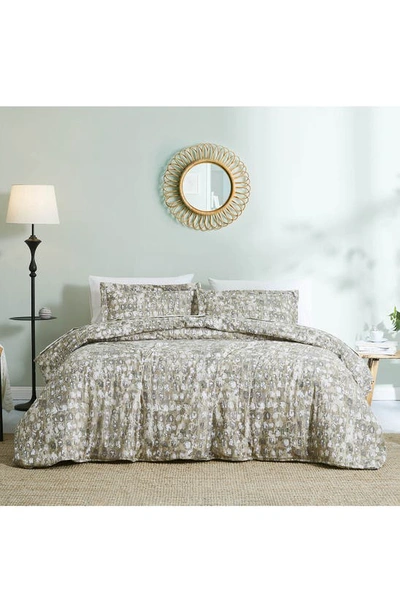 Southshore Fine Linens Rhythm Duvet Cover & Sham Set In Taupe